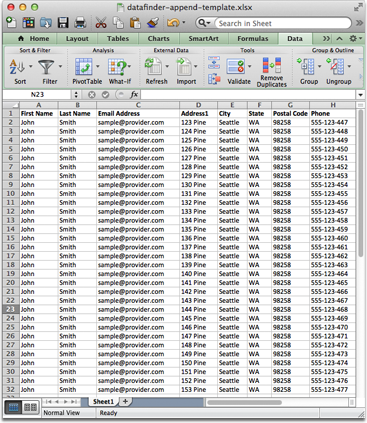 Step 1: Move all data to a single sheet.